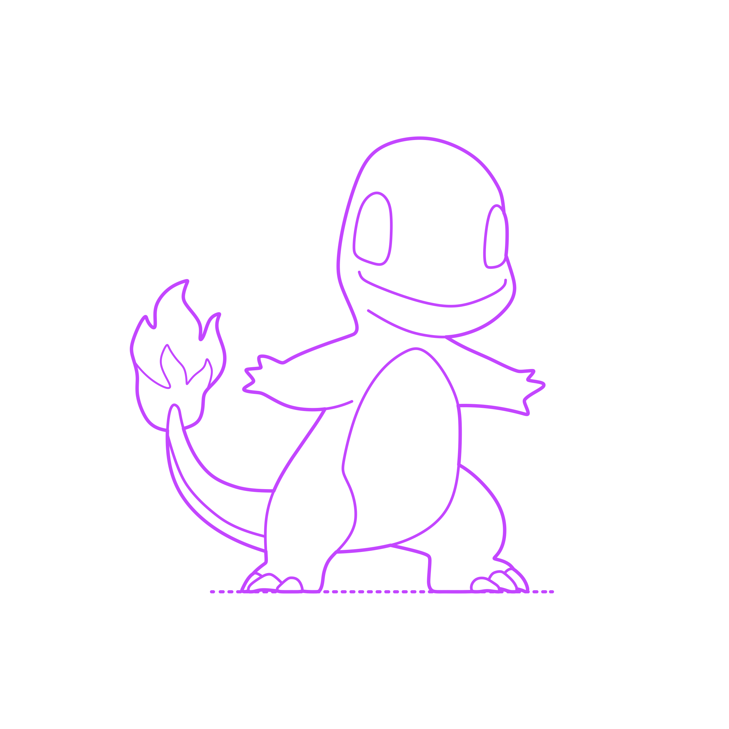 Pop Culture Pokemon Charmander Sketch Style Svg Vector Free Vectors